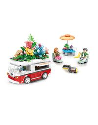 City Volkswagen Bus Mini Blocks Toy Set -520Pcs