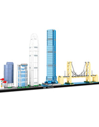 City Skyline Architecture Builder Bricks Toy Set