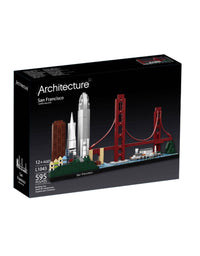 City Skyline Architecture Builder Bricks Toy Set