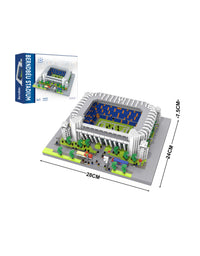 Santiago Bernabeu Soccer Stadium Micro Bricks Toy