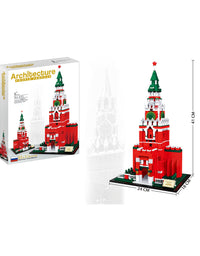 Moscow Spasskaya Tower Building Block Toys -1601Pcs
