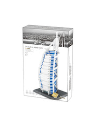 Dubai Burj Al Arab Small Building Blocks Set - 1368Pcs