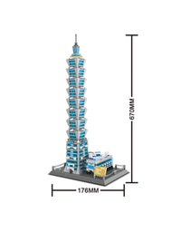 Taipei 101 Skyscraper Building Brick Toy Set - 1512Pcs