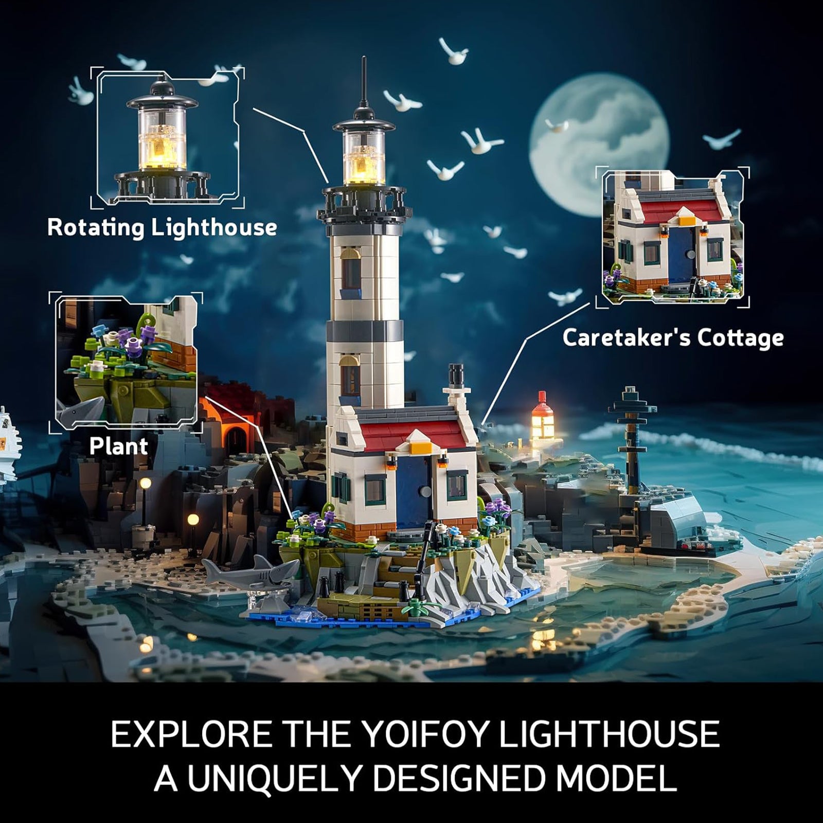 City Lighthouse Block Building Toys Set