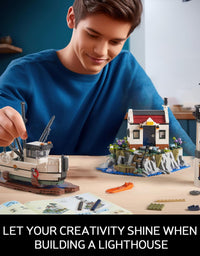 City Lighthouse Block Building Toys Set