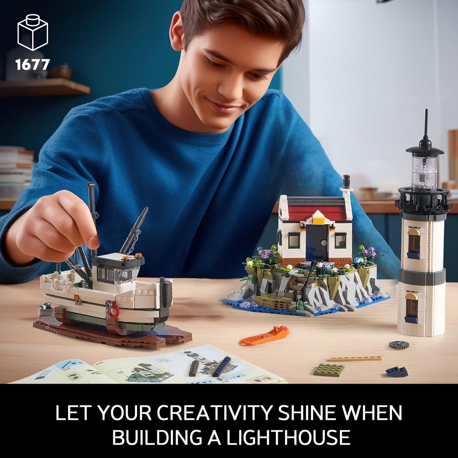 City Lighthouse Block Building Toys Set