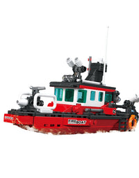Fire Rescue Boat Building Toys for Toddlers -315Pcs