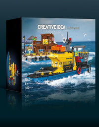 Sea Exploration Ship Building Block Set Toy -380Pcs