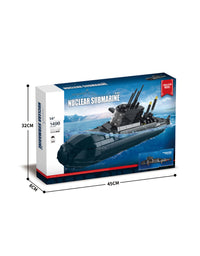 Ocean Submarine Blocks Toys Set -1498Pcs