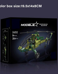 Twin-rotor Helicopter Block Toy Set - 284Pcs