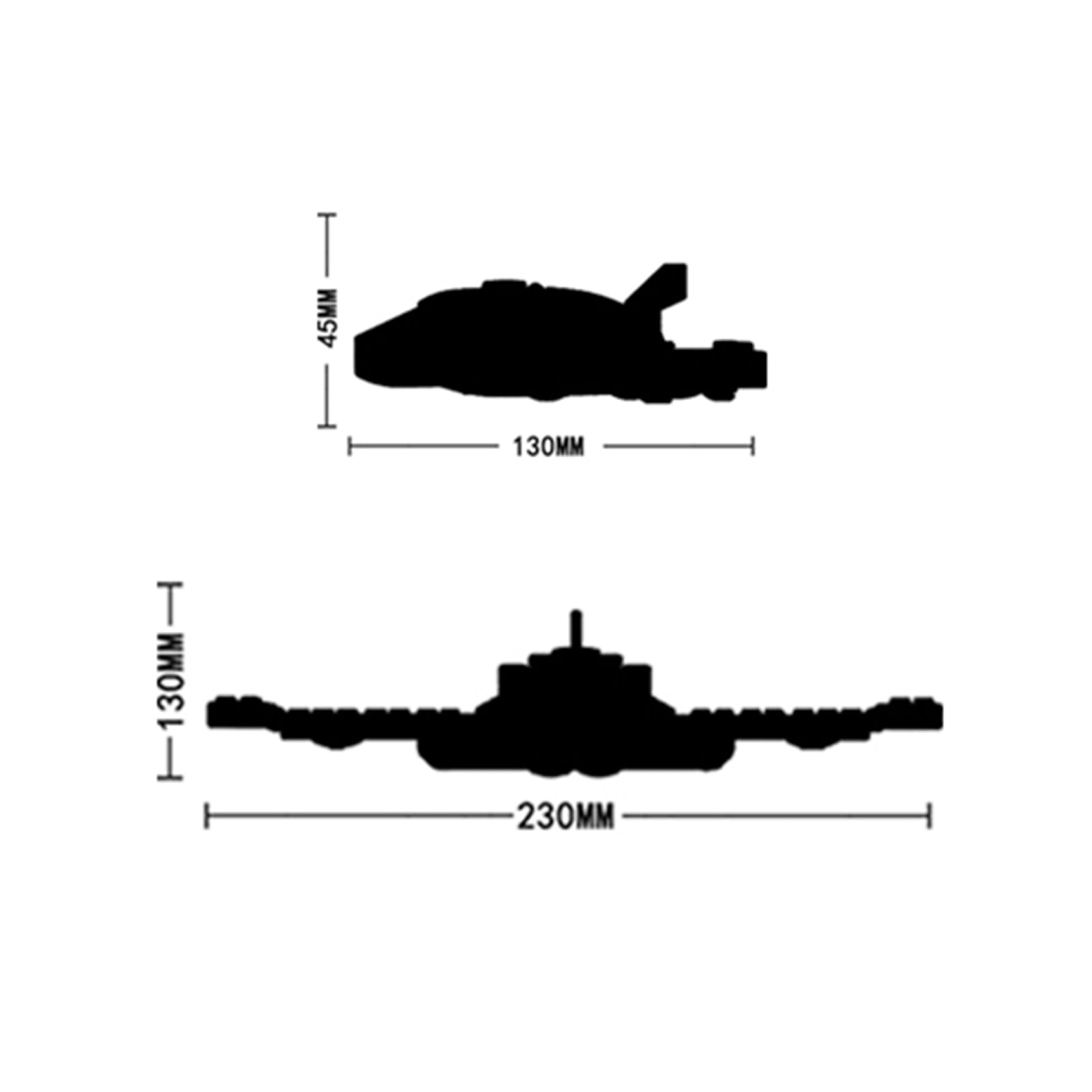 Space Shuttle Brick Toy Model Set
