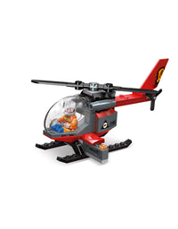 City Police Helicopter Brick Toy - 78Pcs