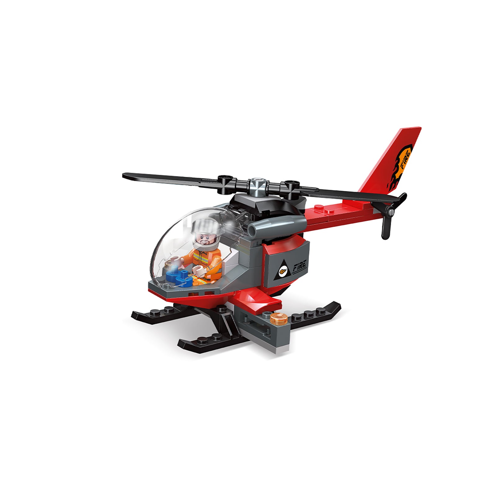 City Police Helicopter Brick Toy - 78Pcs