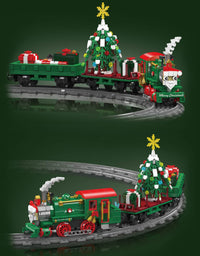 Christmas Train Creative Brick Toys For Kid - 922Pcs