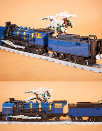 Steam Locomotive Mini Block Toy Set - 1052Pcs