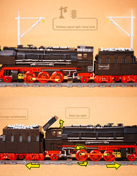 Train Steam Engine Toy Brick With Track - 1777Pcs