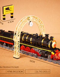 Steam Train Toy Block Set With Rail - 1021Pcs