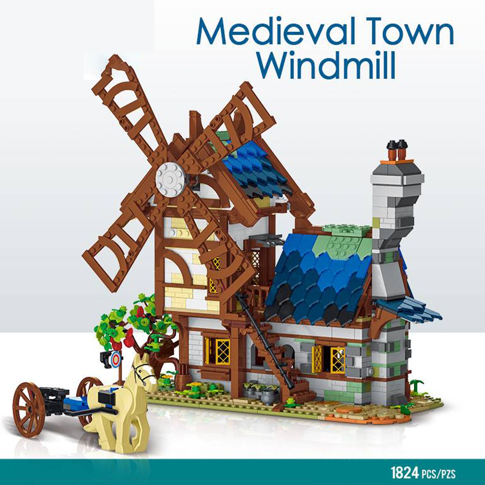 Medieval Windmill Mini Brick Set