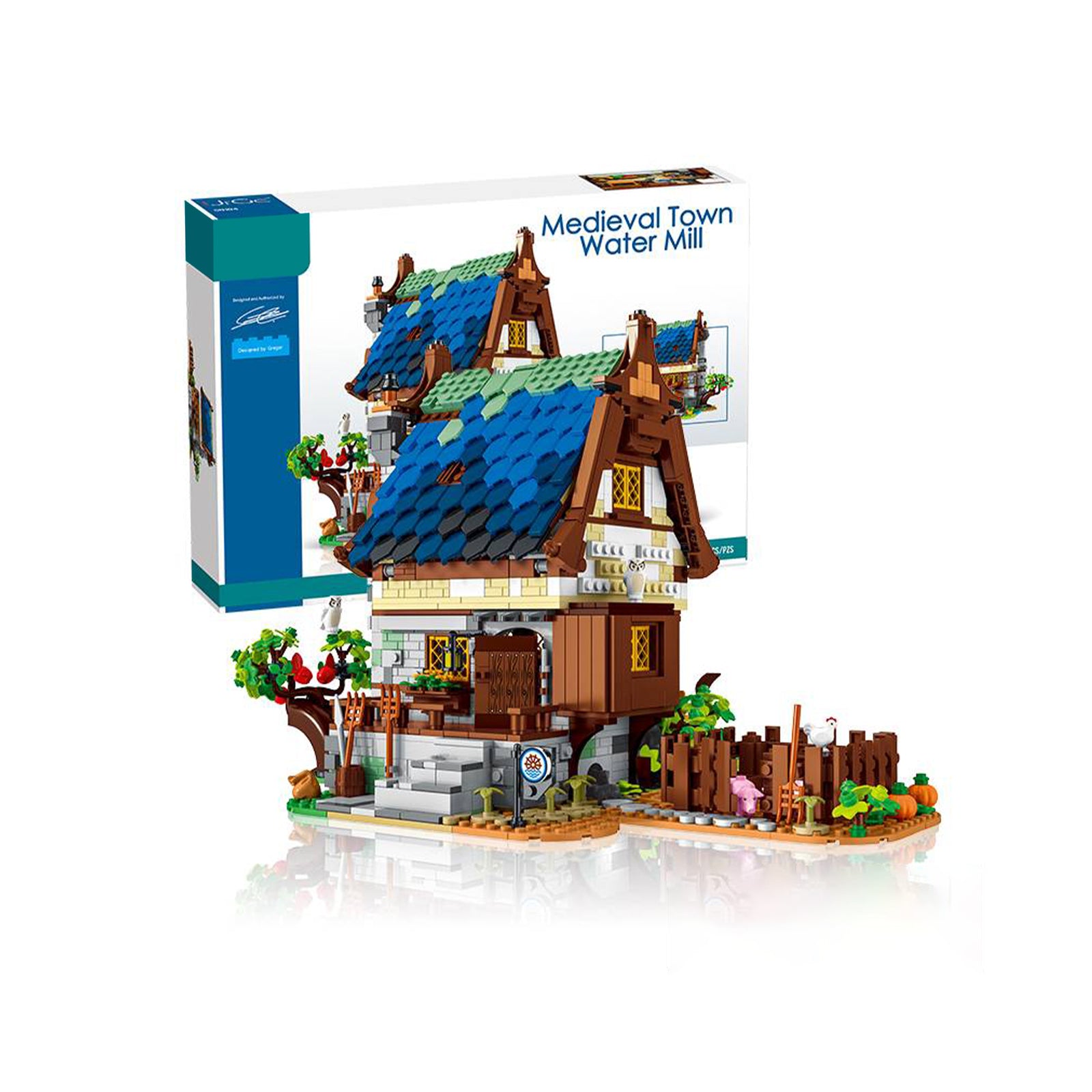 Medieval Water Mills Mini Blocks Set