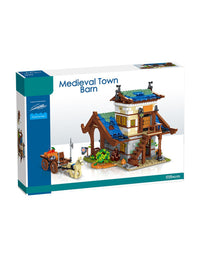 Medieval Town Barn Small Blocks Toys - 1725Pcs