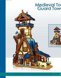 Medieval Town Watchtower Brick Building Set - 3061Pcs