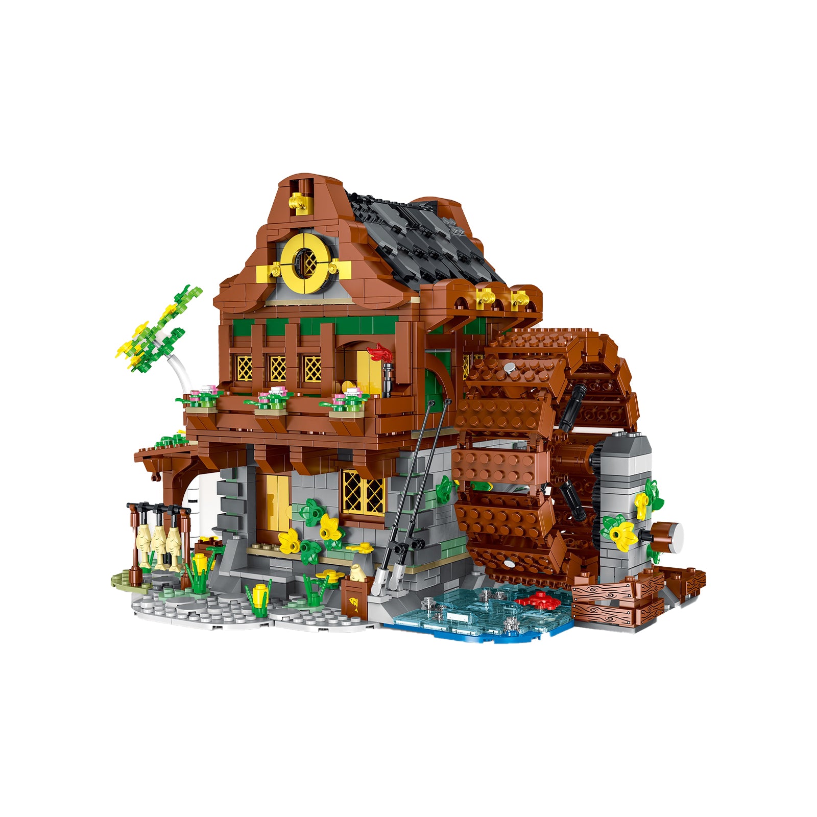 Medieval Water Mills Mini Blocks Set