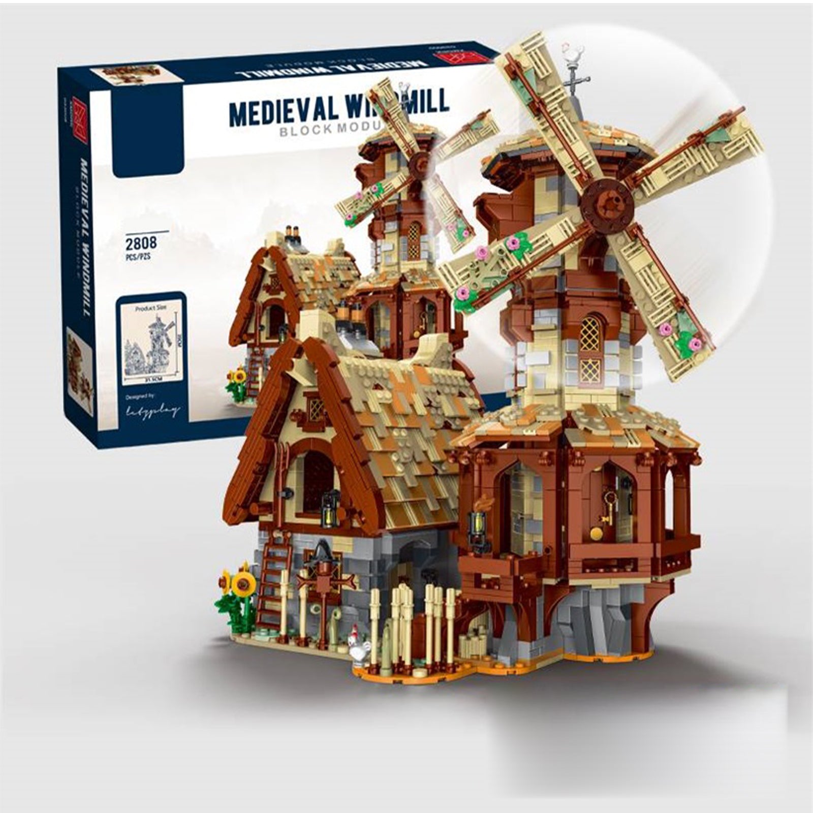 Medieval Windmill Mini Brick Set