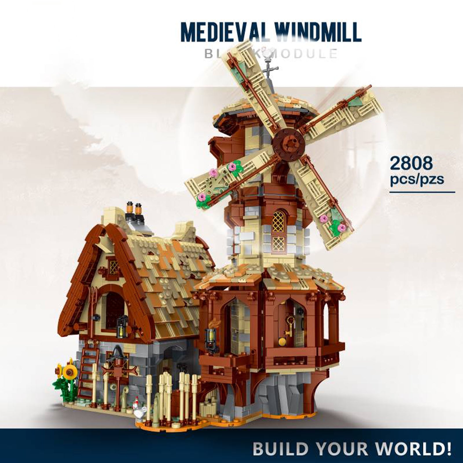 Medieval Windmill Mini Brick Set