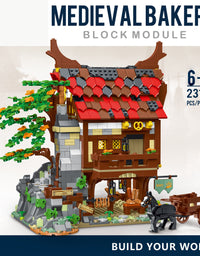 Medieval Town Bakery Builder Set Toy - 2310Pcs