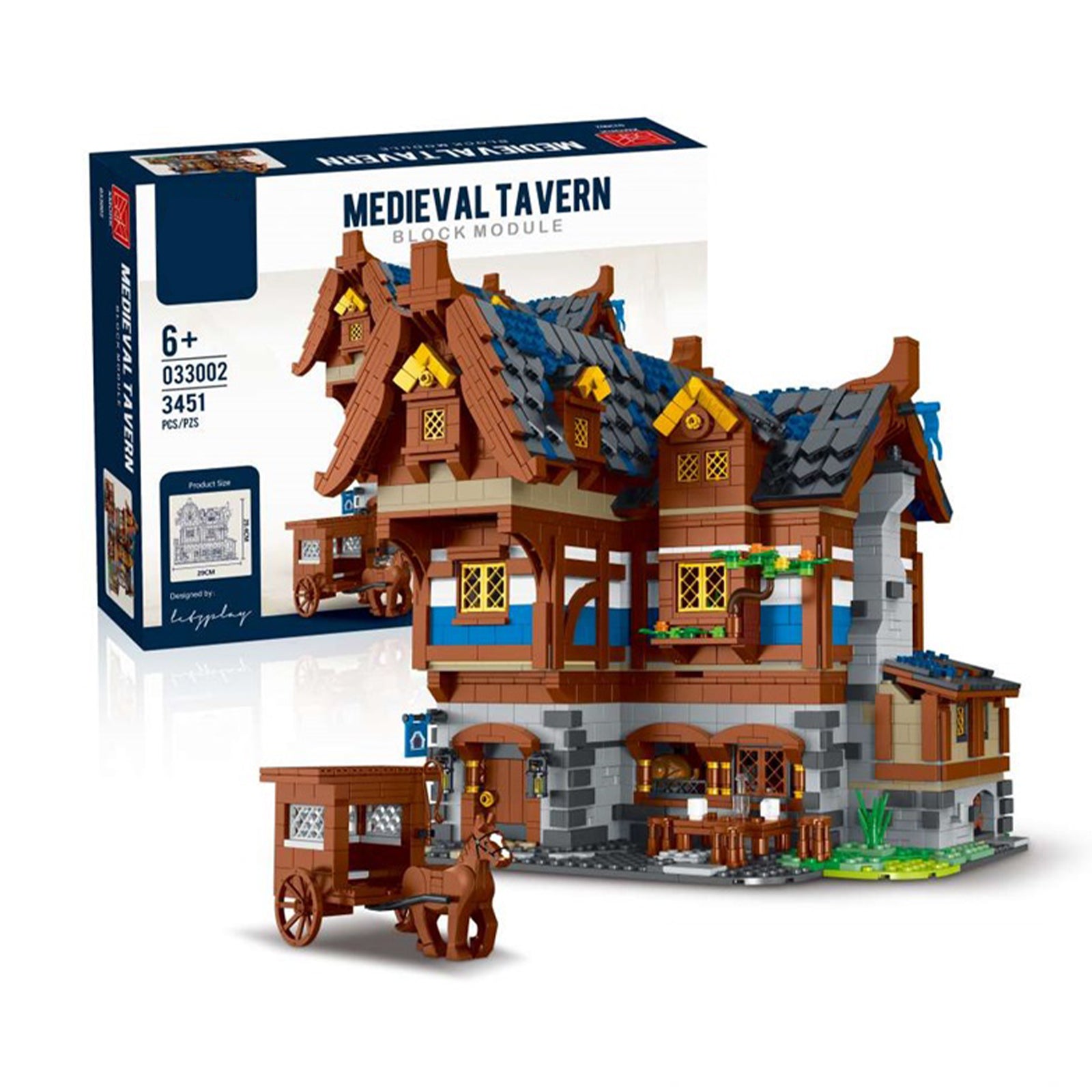 Medieval Town Pub Constructor Set Toy