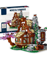 Medieval Farm Building Block House Kit - 2024Pcs