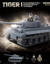 Military German WW2 Panzer Block Toy Set