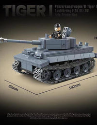 Military German WW2 Panzer Block Toy Set