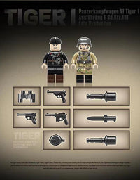 Military German WW2 Panzer Block Toy Set