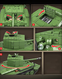 Military United Kingdom WW2 Tank Brick Set