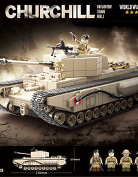Military United Kingdom WW2 Tank Brick Set