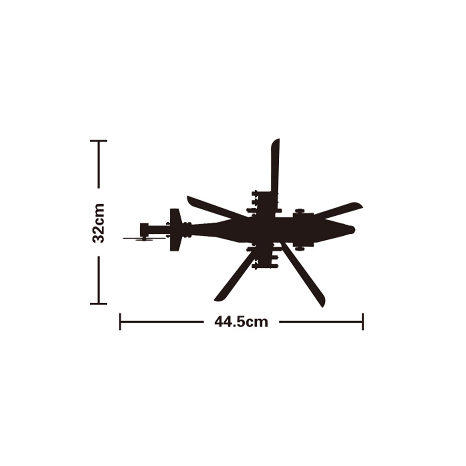 Military WZ-10 Helicopter Blocks Bricks Toys