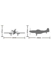 P-51 Mustang Fighter Jet Block Builder Set - 258Pcs
