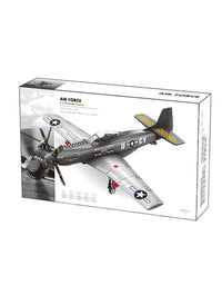 P-51 Mustang Fighter Jet Block Builder Set - 258Pcs