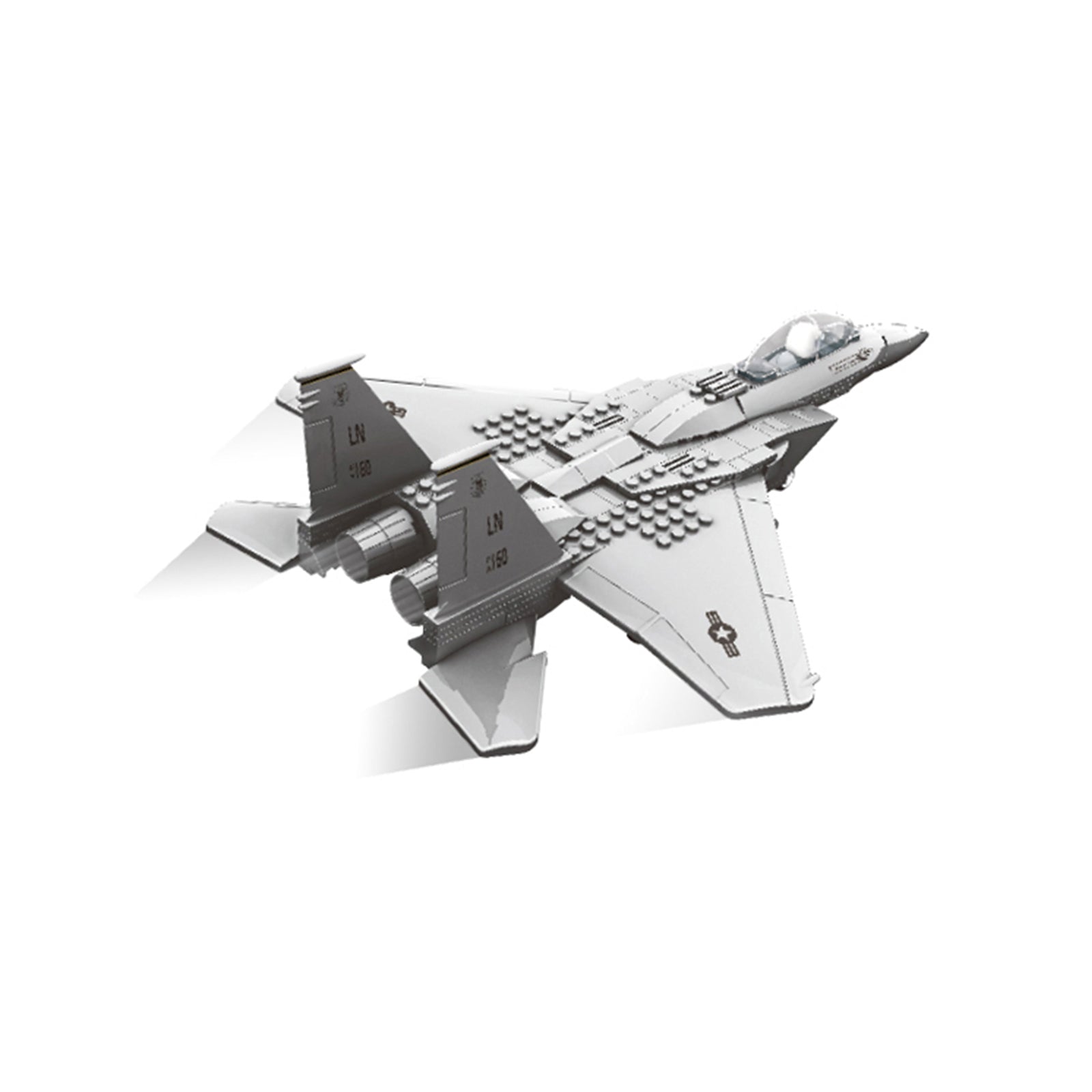 F-15 Eagle Warplane Block Brick Toy
