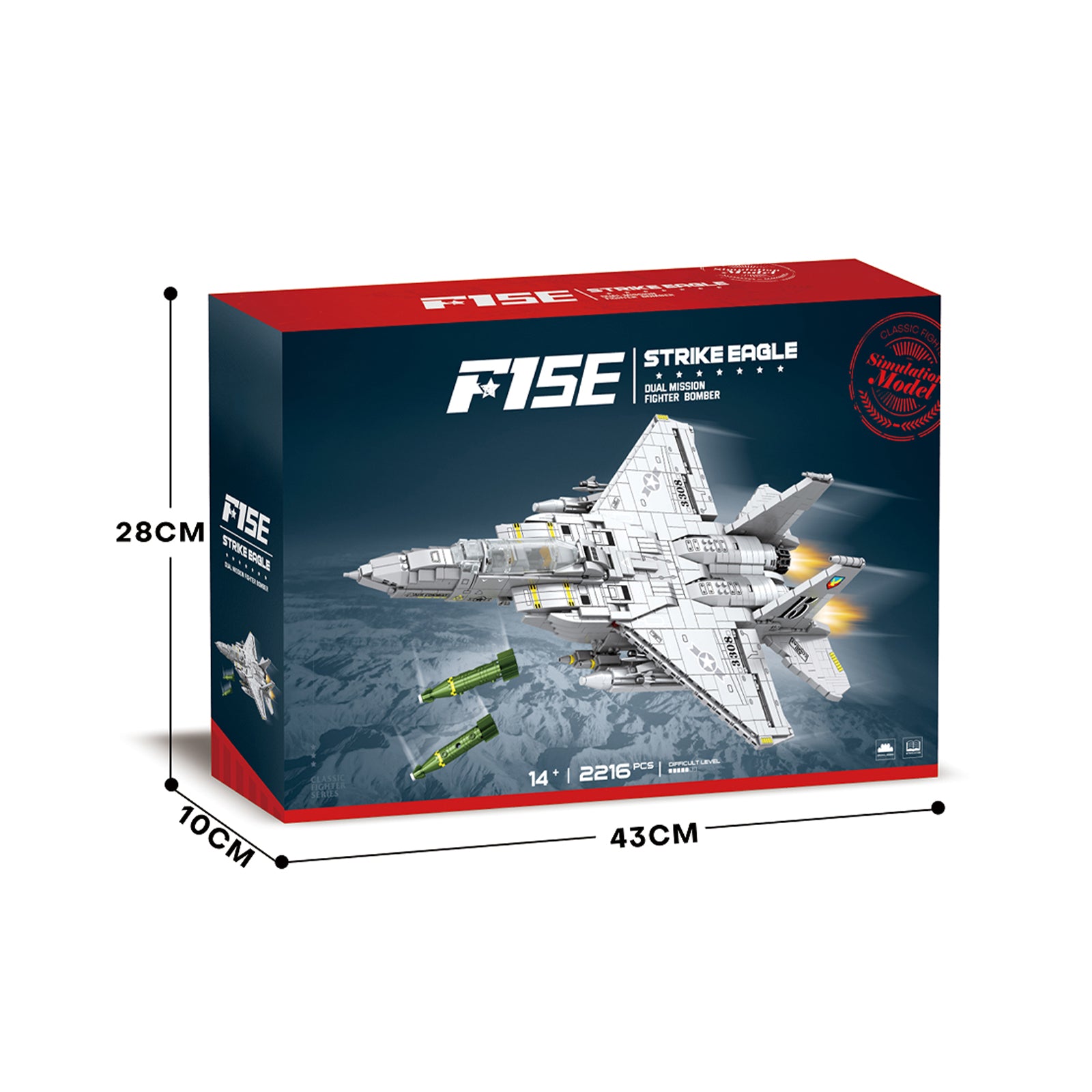 F-15 Eagle Warplane Block Brick Toy
