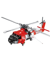 MH-60 Jayhawk Rescue Helicopter Toy Set - 1137Pcs