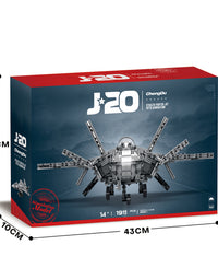 J-20 Fighter Aircraft Mini Building Blocks Set