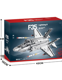 F-35 Lightning II Fighter Aircraft Brick Set - 1600Pcs