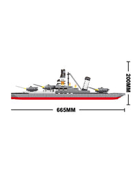 Military Navy Battleship Toys Block - 774Pcs
