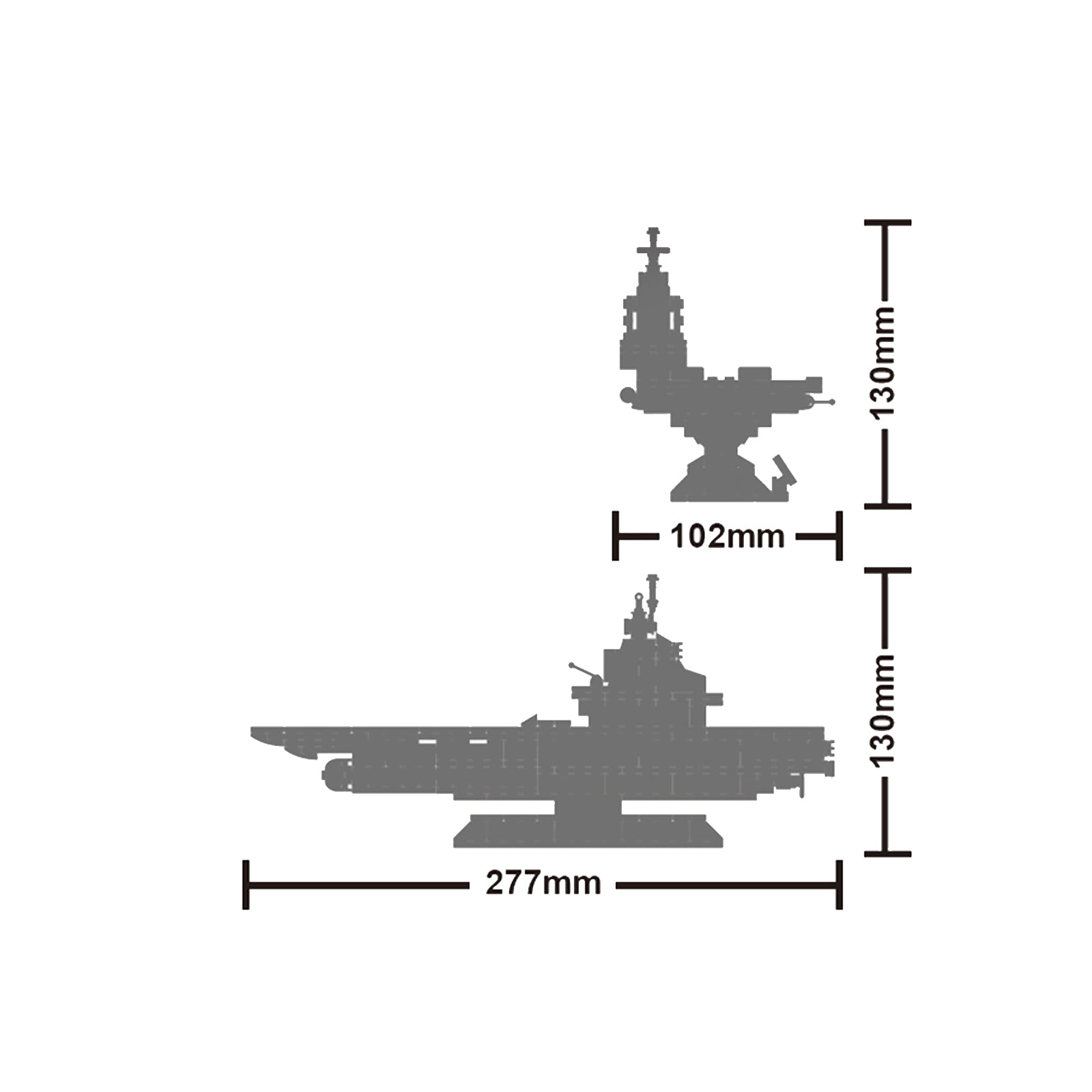 Exercise N Play Aircraft Carriers Military Toy Sets - 1296 Pcs