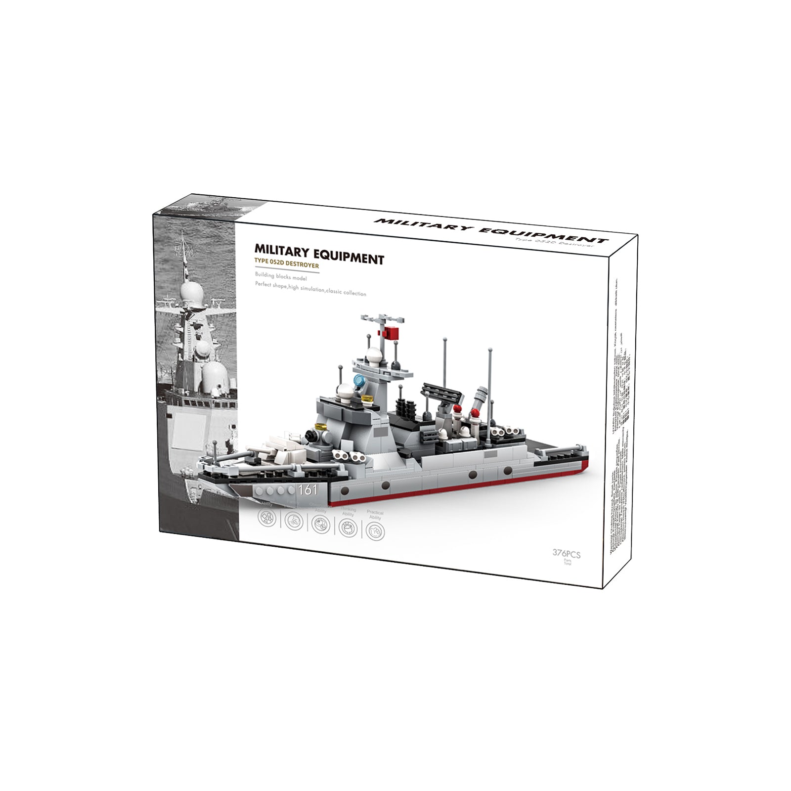 Military Navy Destroyer Small Blocks Set