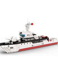 Navy 081 Mine Countermeasures Vessel Blocks Brick Set - 380Pcs