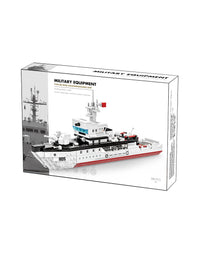 Navy 081 Mine Countermeasures Vessel Blocks Brick Set - 380Pcs