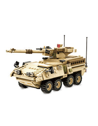 M1128 Mobile Gun System Brick Army Toys - 458Pcs